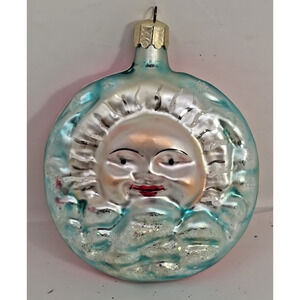 Vtg Christopher Radko Dawn and Dusk 3.5" Christmas Holiday Ornament U33AX